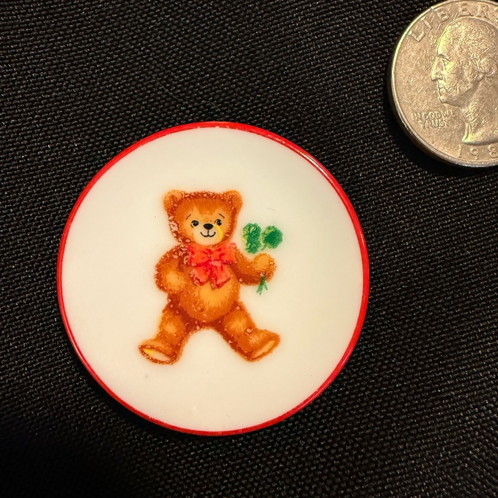 VTG Dollhouse Reutter Teddy Hermann Teddy Bear Mini Porcelain Tea‎ Set 8 Pc - Picture 4 of 16